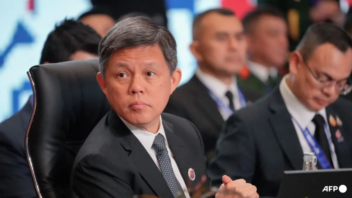 တိုက်ရိုက်ထုတ်လွှင့်မှု- စင်ကာပူ ကာကွယ်ရေးဝန်ကြီး ချန်ချွန်ဆင်း ရှန်ဂရီလာ ဆွေးနွေးပွဲ၌ လုံခြုံရေး မိတ်ဖက်ဆက်ဆံရေးများအကြောင်း ပြောကြား