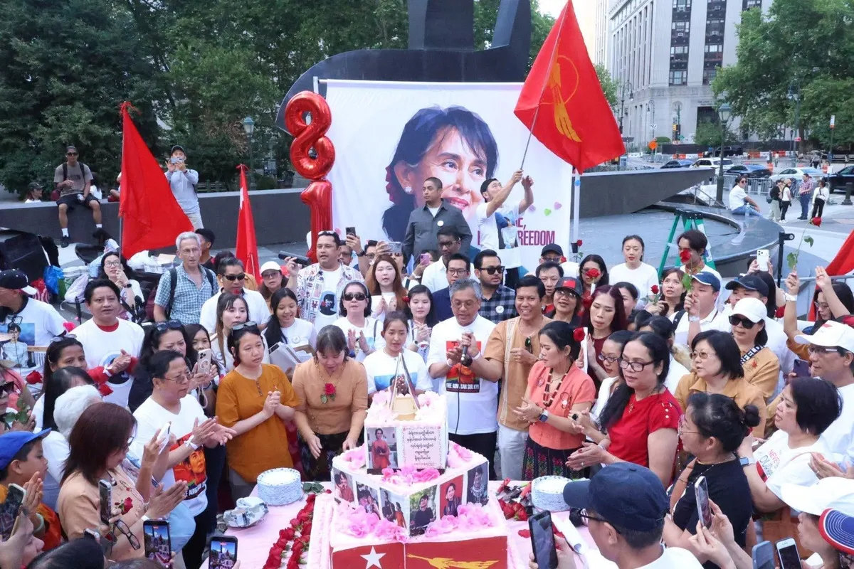ဒေါ်အောင်ဆန်းစုကြည်၏  ၈၁ နှစ်ပြည့်​မွေး​နေ့ နယူးယောက်တွင်ကျင်းပ