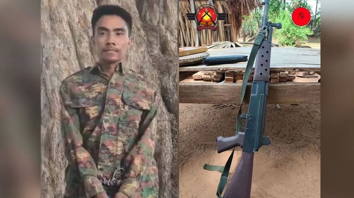 ငါ့သရောက်တွင် စစ်မှုထမ်းတပ်သားသစ် ၁ ဦးကို လက်နက်ခဲယမ်းများဖြင့် ဖမ်းမိ