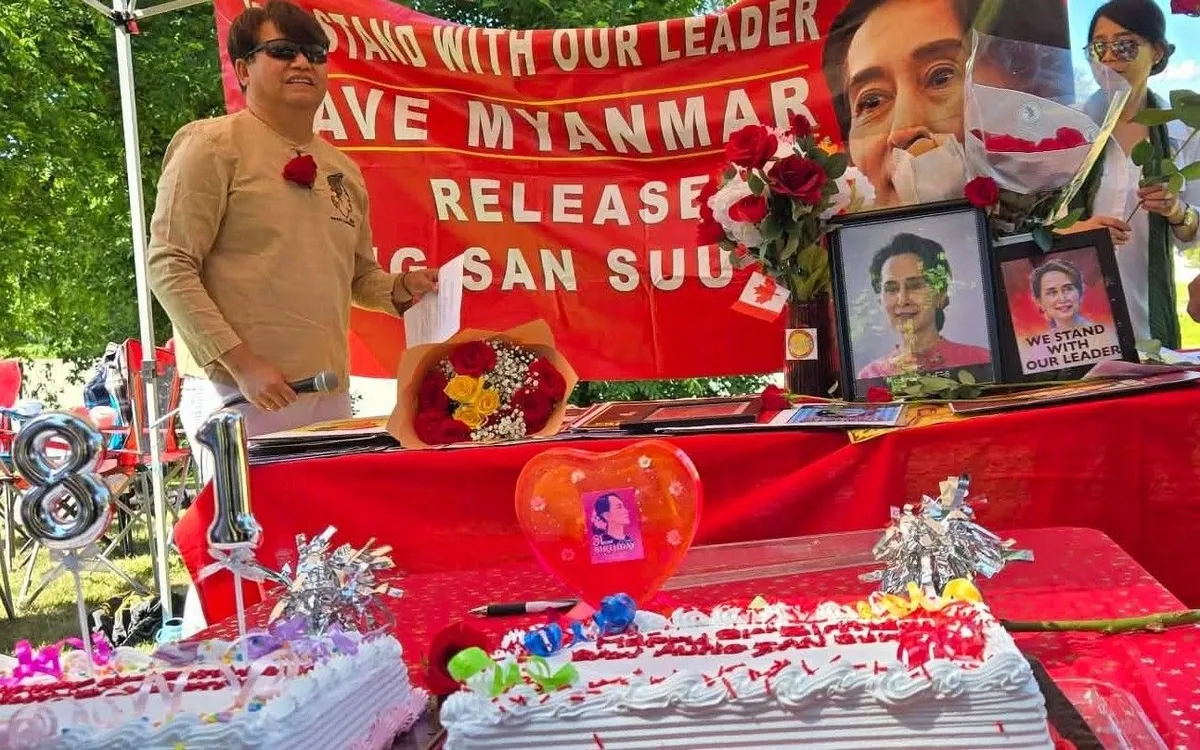 လူထုခေါင်းဆောင် ဒေါ်အောင်ဆန်းစုကြည်၏  ၈၁ နှစ်ပြည့်​မွေး​နေ့ ဗန်ကူးဗားမြို့တွင်ကျင်းပ